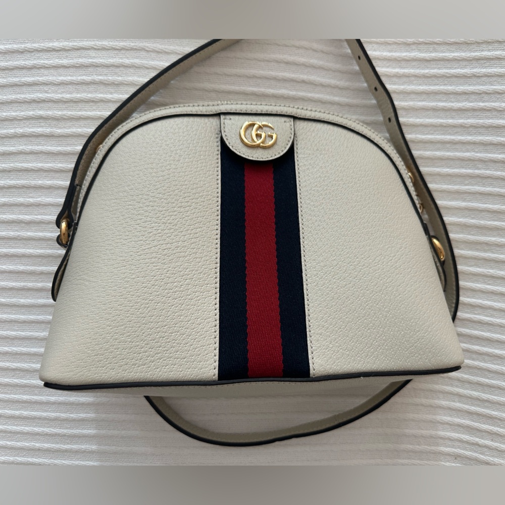 Gucci Ophidia Small White Shoulder Bag
